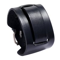 Hot-saling Retro Men's Leather Simple Adjustable Punk Wide Leather Bracelet main image 6