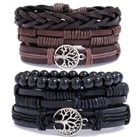 Fashion Geometric Tree Pu Leather Braid Men's Bracelets main image 1