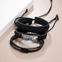 Hot Sale Hip-hop Style Vintage Braided Leather Bracelet main image 3