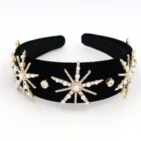 Hot Selling Fashion Sunflower Crystal Sunflower Headband Wholesale main image 3