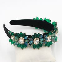 Hot Selling Fashion Diamond Crystal Alloy Headband Geometric Headband main image 4