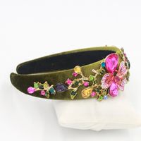 Hot Selling Fashion Personality Bee Flower Dot Diamond Metal Headband main image 5