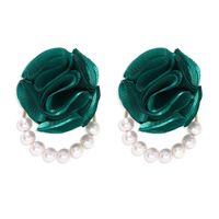 Hot Selling Fashion Simulation Flower Earrings Wholesale sku image 2