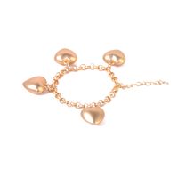 Retro Heart-shaped Exaggerated Matte Gold Metal  Bracelet For Women sku image 1