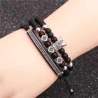 Neues Heiß Verkauftes 6mm Milchkronenkrone Mit Drei Schnitten Und Rundem Lederarmband Aus Perlenkupfer Für Frauen sku image 14