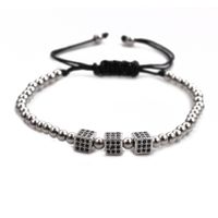 Hot-selling Emperor Stone Crown Diamond Ball Copper Bead Bracelet Set sku image 10