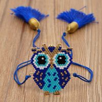 Fashion Rice Beads Woven Owl Animal Series Bohemian Style Bracelet sku image 1