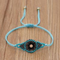 Fashion Geometric Bohemian Style Handmade Jewelry Rice Bead Braided Bracelet sku image 3
