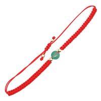 Erdbeer Naturstein Yoga Sieben Chakra Geburtsrot Seil Seil Armband sku image 2