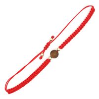 Erdbeer Naturstein Yoga Sieben Chakra Geburtsrot Seil Seil Armband sku image 10