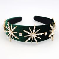 Hot Selling Fashion Sunflower Crystal Sunflower Headband Wholesale sku image 3