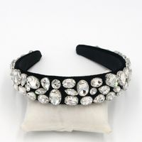 Hot Selling Fashion Pearl Rhinestone Metal Geometric Headband sku image 2