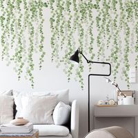 New Wall Sticker 30 Specifications Green Leaf Self-adhesive Wall Sticker Home Background Decoration Removable main image 2