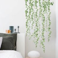 New Wall Sticker 30 Specifications Green Leaf Self-adhesive Wall Sticker Home Background Decoration Removable main image 3