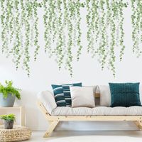 New Wall Sticker 30 Specifications Green Leaf Self-adhesive Wall Sticker Home Background Decoration Removable main image 4