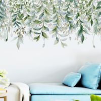 Hot Sale Meandering Green Plants Spring Is Full Of Removable Pvc Wall Stickers Decoration main image 4