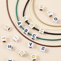 Hot Selling Fashion Beaded 26 Letters Pendant Necklaces Set main image 4