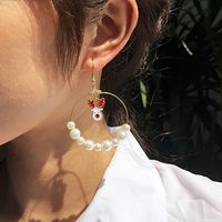 Pendientes De Alce De Árbol De Navidad De Perlas De Perlas De Gran Tamaño Exagerado Para Mujeres Gran Oferta main image 1