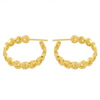 Vente Chaude Personnalité Vent Froid Hip-hop Géométrique En Forme De C Amour Boucles D&#39;oreilles Étoiles À Cinq Branches main image 3