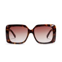 Oversized Square  Retro  Leopard Print Frame Square Sunglasses main image 4