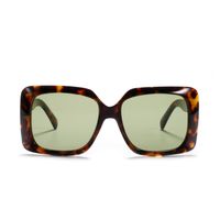 Übergroße Quadratische Sonnenbrille Mit Retro-leopardenmuster main image 3