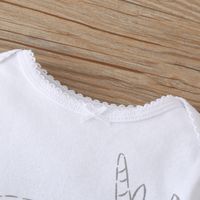 Herbst Neu Bedruckte Baby Dreiteilige Lässige Einteilige Hose Mantel-set main image 3