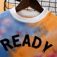 New Children's Clothing Sweater Baby Kids Round Neck Long-sleeved Tie-dye Sweater main image 4