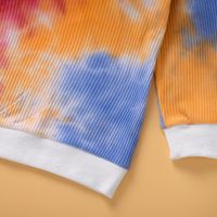 Nouveaux Vêtements Pour Enfants Pull Bébé Enfants Col Rond Manches Longues Pull Tie-dye main image 6