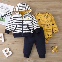 Baby Three-piece Zipper Jacket Romper Jumpsuit Zipper Jacket Trousers Suit main image 2