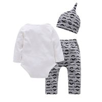 Baby Suit Baby Long-sleeved Triangle Top Trousers Suit main image 6