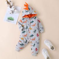 Hot Selling Fashion Baby Dinosaur One-piece Romper Baby Animal Graphics Leisure One-piece main image 1