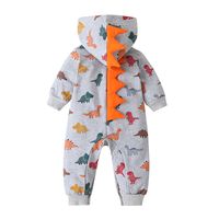 Hot Selling Fashion Baby Dinosaur One-piece Romper Baby Animal Graphics Leisure One-piece main image 6