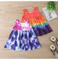 Hot Selling Fashion Casual Girls Baby Color Dresses Wholesale main image 1