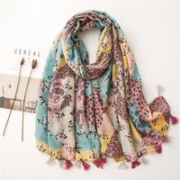 Hot Selling Fashion Sunscreen Cashew Flower Warm Scarf main image 4