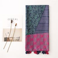 Hot Selling Fashion Color Cotton Linen Scarf Silk Scarf main image 3