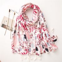 Hot Selling Flower Sunscreen Scarf Wholesale main image 2