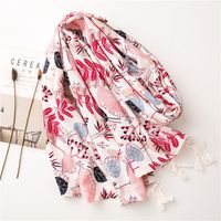 Hot Selling Flower Sunscreen Scarf Wholesale main image 4