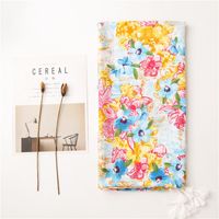 Hot Selling Fashion Retro Totem Twill Cotton Printed Scarf main image 3