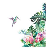 Nuevas Pegatinas De Pared Vegetación Tropical Pájaro Hogar Fondo Decoración De Pared Pegatinas De Pvc Extraíbles sku image 1