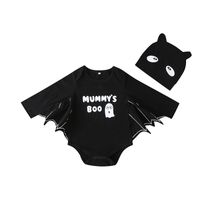 Baby Romper Jumpsuit Halloween Bat Shape Triangle Jumpsuit Climbing Suit sku image 1