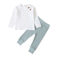 Fashion Baby Long-sleeved Trousers Suit Boys Striped Two-piece Baby Pants Suit sku image 6