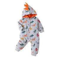 Hot Selling Fashion Baby Dinosaur One-piece Romper Baby Animal Graphics Leisure One-piece sku image 1