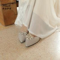 Creative Bridal Jewelry Luxury Full Diamond Shoe Buckle main image 4