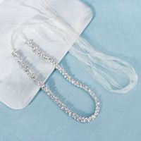 Fashion Bridal Rhinestone Wedding Dress Accessories Wild Waist Belt main image 1