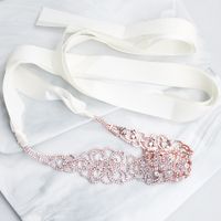 Hot Selling Fashion Rhinestone Bridal Wedding Dress Woven Wild Belt main image 3