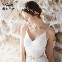 Creative Bridal Wedding Belt Wild Handmade Pearl Waist Chain main image 4