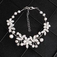 Daily Versatile New Handmade Diamond Freshwater Pearl Bridal Bridesmaid Jewelry Bracelet main image 1
