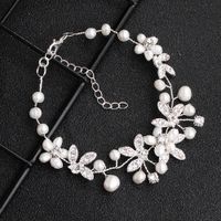 Daily Versatile New Handmade Diamond Freshwater Pearl Bridal Bridesmaid Jewelry Bracelet main image 3