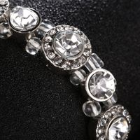 Hot Selling Fashion Alloy Rhinestone Elastic Bridal Bracelet Wholesale main image 5