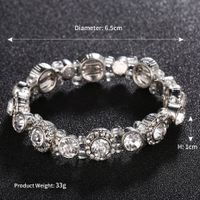 Hot Selling Fashion Alloy Rhinestone Elastic Bridal Bracelet Wholesale main image 6